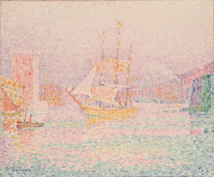 The Harbour at Marseilles - by Paul Signac