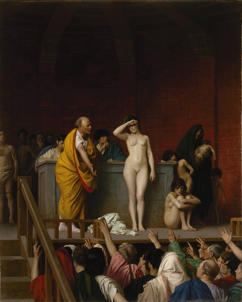 Slave Market in Rome - by Jean-Leon Gerome