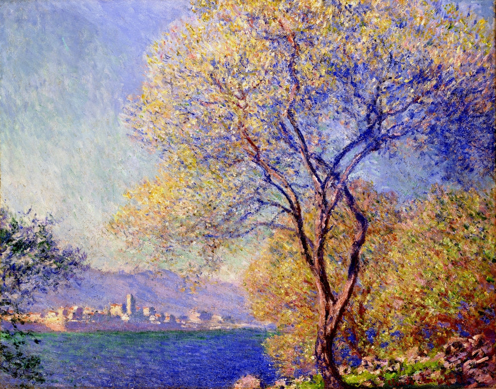 Antibes Seen from the Salis Gardens 01 - by Claude Monet