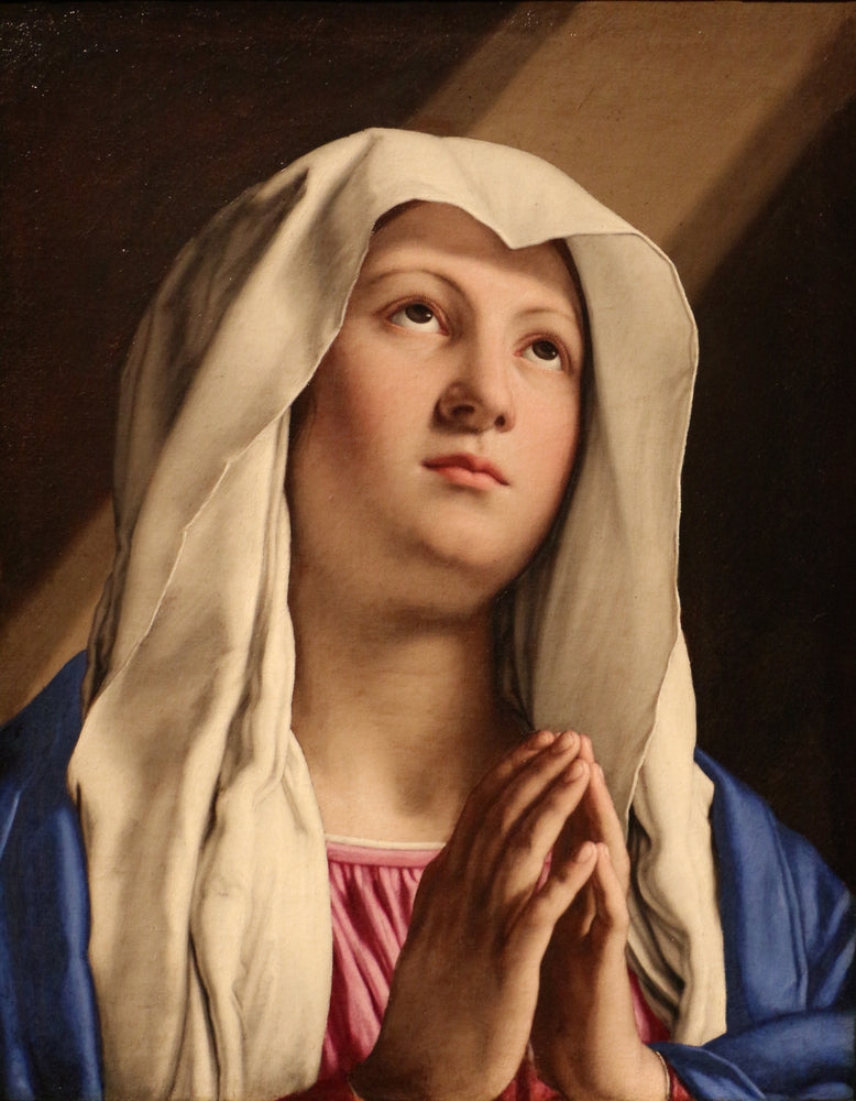 Madonna in Preghiera - by Giovanni Battista Salvi da Sassoferrato