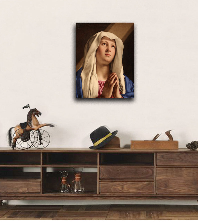 Madonna in Preghiera - by Giovanni Battista Salvi da Sassoferrato