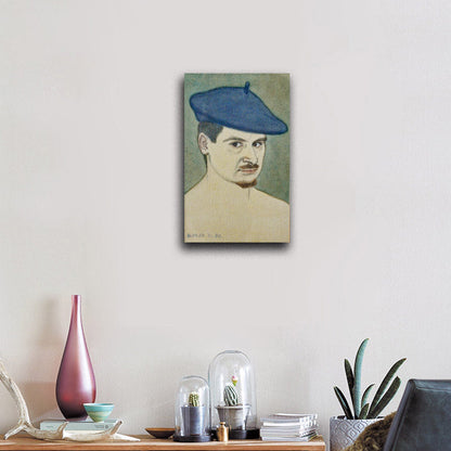 Self-portrait in watercolor - by Alfred Freddy Krupa