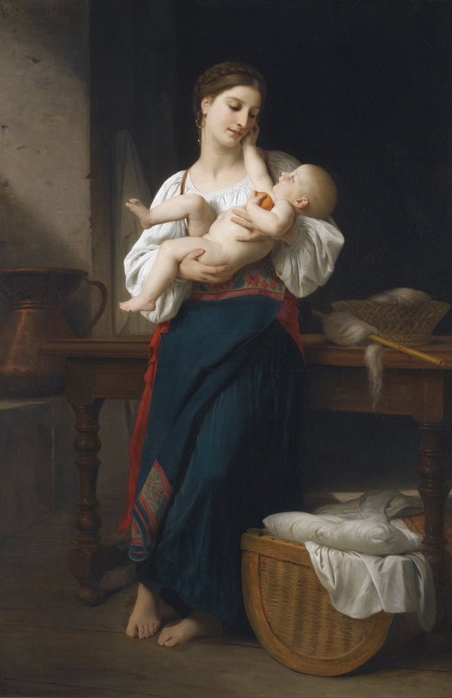 Mother and Child - by William-Adolphe Bouguereau