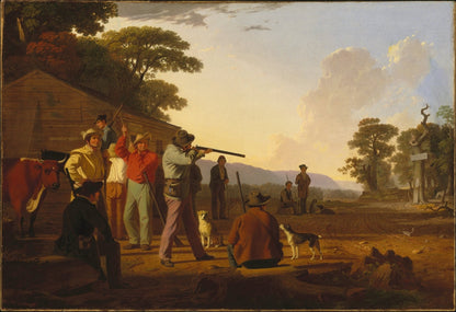 Shooting for the Beef - by George Caleb Bingham