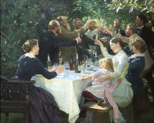 Hip, Hip, Hurrah! - by Peder Severin Kroyer