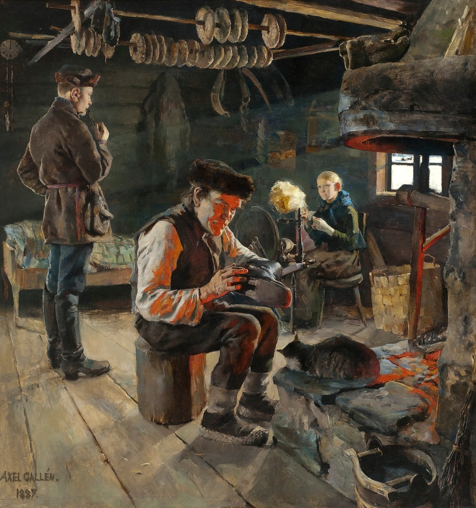 Rustic life - by Akseli Gallen-Kallela