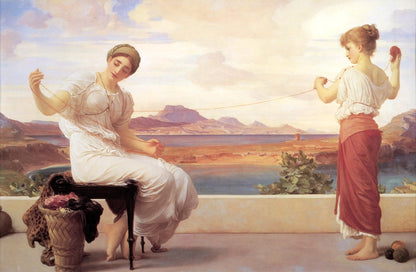 Winding the Skein - by Frederic Leighton