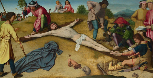 Christ Nailed to the Cross - by Gerard David