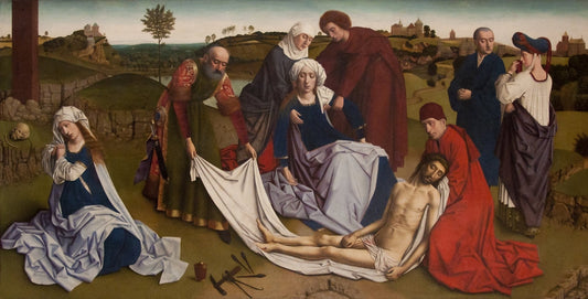 The Lamentation over the Dead Christ - by Petrus Christus