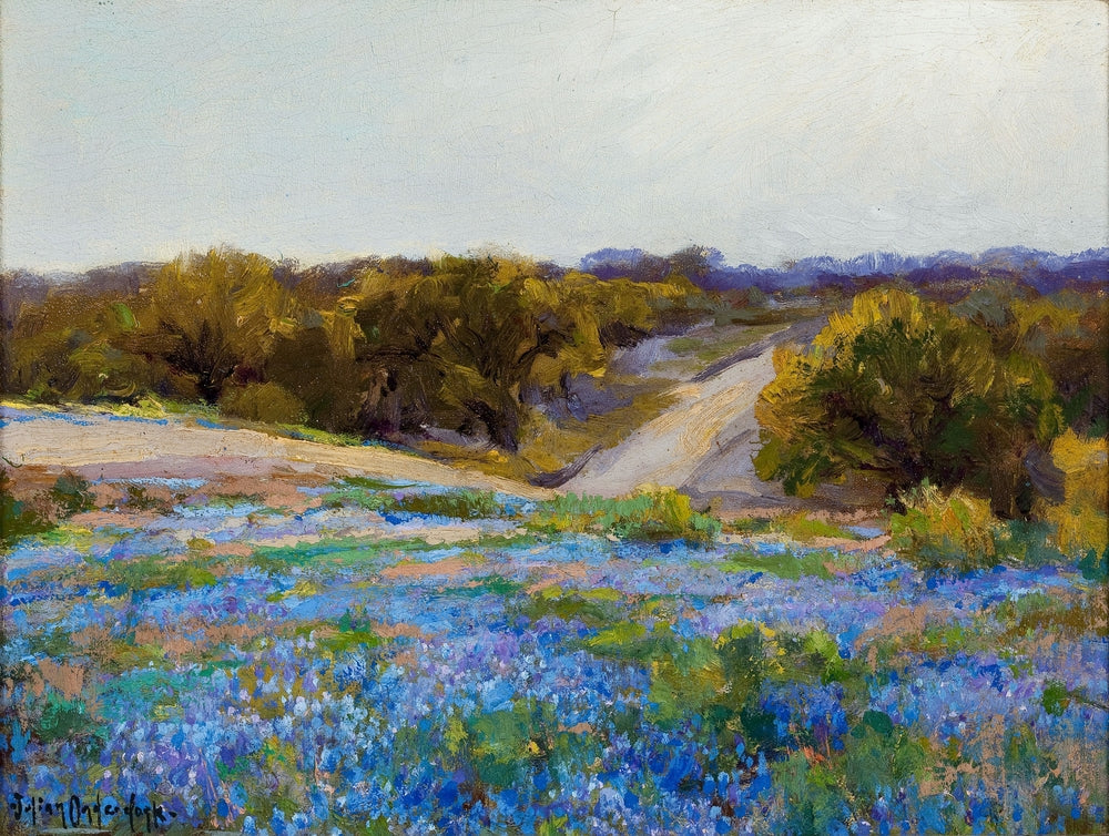 Bluebonnets at Late Afternoon - by Robert Julian Onderdonk