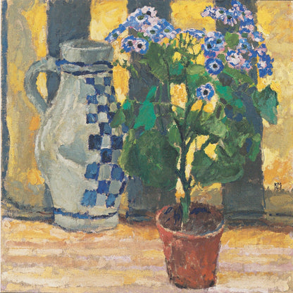 Flower pot and ceramic jug - by Koloman Moser