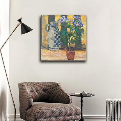 Flower pot and ceramic jug - by Koloman Moser