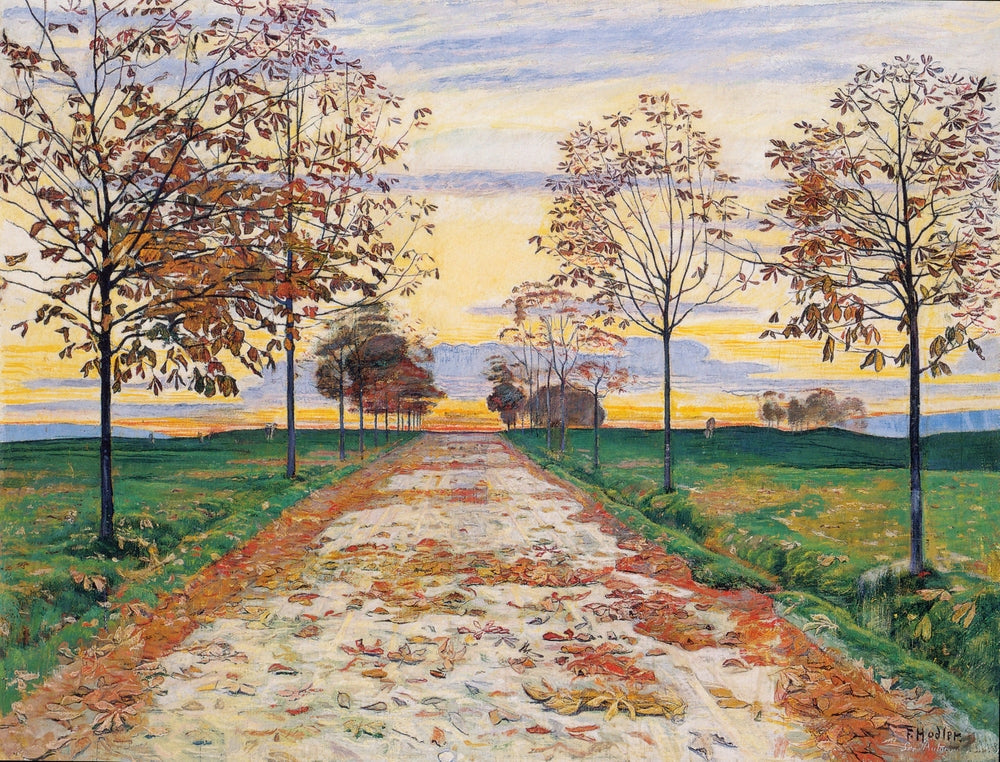 Autumn Evening - by Ferdinand Hodler