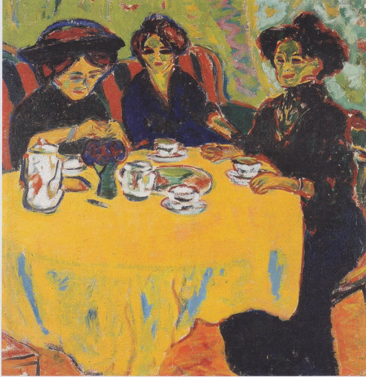 Coffee Drinking Women - by Ernst Ludwig Kirchner