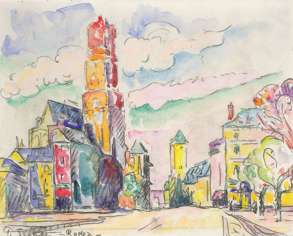 Rodez - by Paul Signac