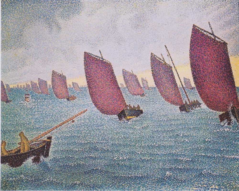 Regatta in Concarneau - by Paul Signac