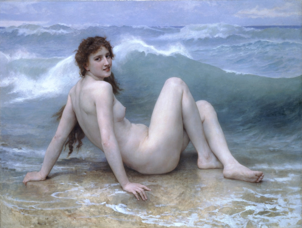 Wave - by William-Adolphe Bouguereau