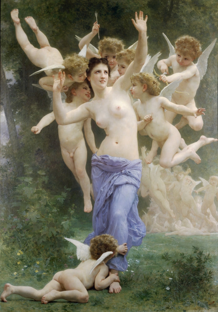 The Heart's Awakening - by William-Adolphe Bouguereau