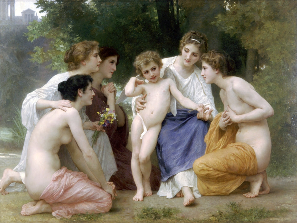 Ladmiration - by William-Adolphe Bouguereau