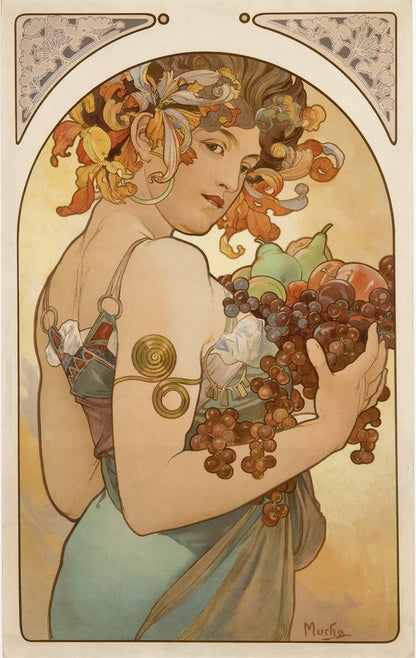 Fruit - by Alphonse Mucha