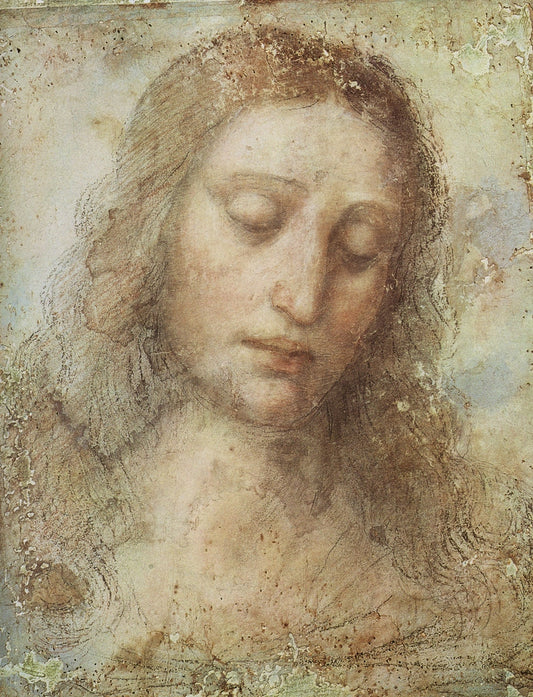 Head of Christ - by Leonardo da Vinci