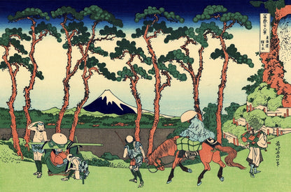 Hodogaya on the Tokaido - by Katsushika Hokusai