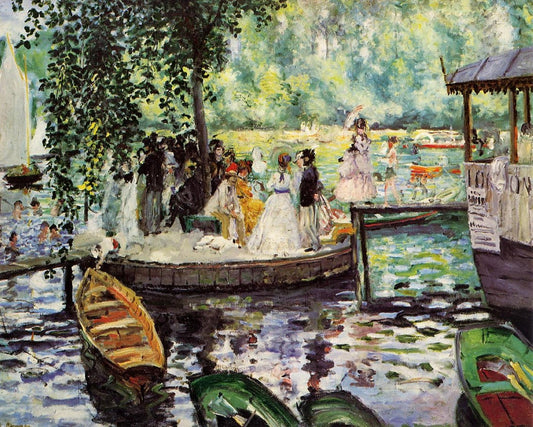 La Grenouillere - by Pierre-Auguste Renoir