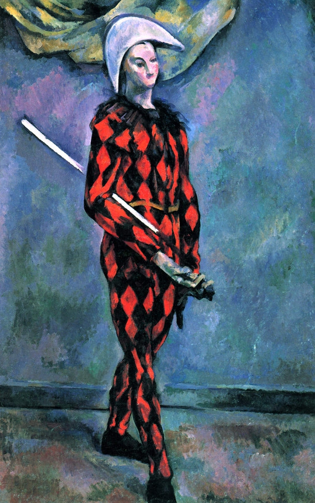 Harlequin - by Paul Cezanne