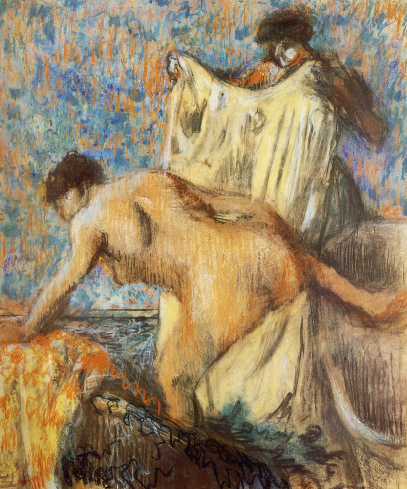 Woman Leaving Her Bath - by Edgar Degas