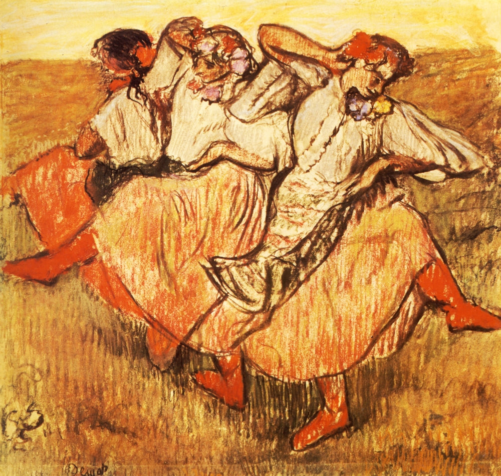 Three Russian Dancers - by Edgar Degas