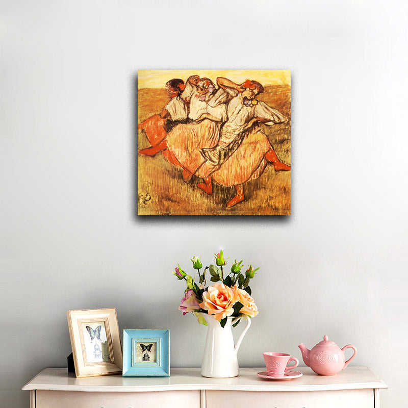 Three Russian Dancers - by Edgar Degas