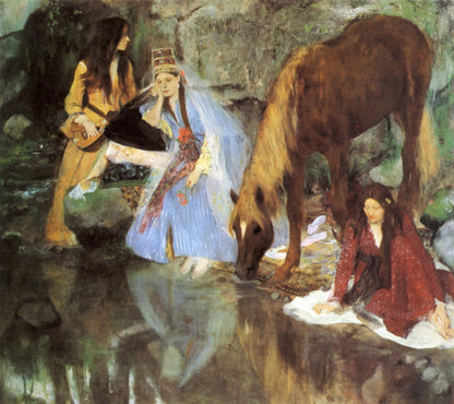 Mlle Fiocre in the Ballet &quot;The Source&quot; - by Edgar Degas