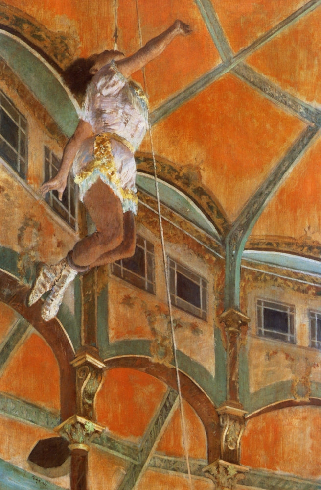 Miss La La at the Cirque Fernando - by Edgar Degas