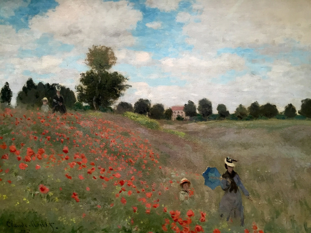 Wild Poppies, near Argenteuil - by Claude Monet