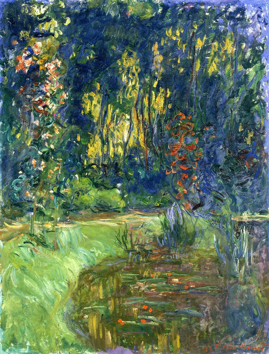 Water Lily Pond at Giverny - by Claude Monet