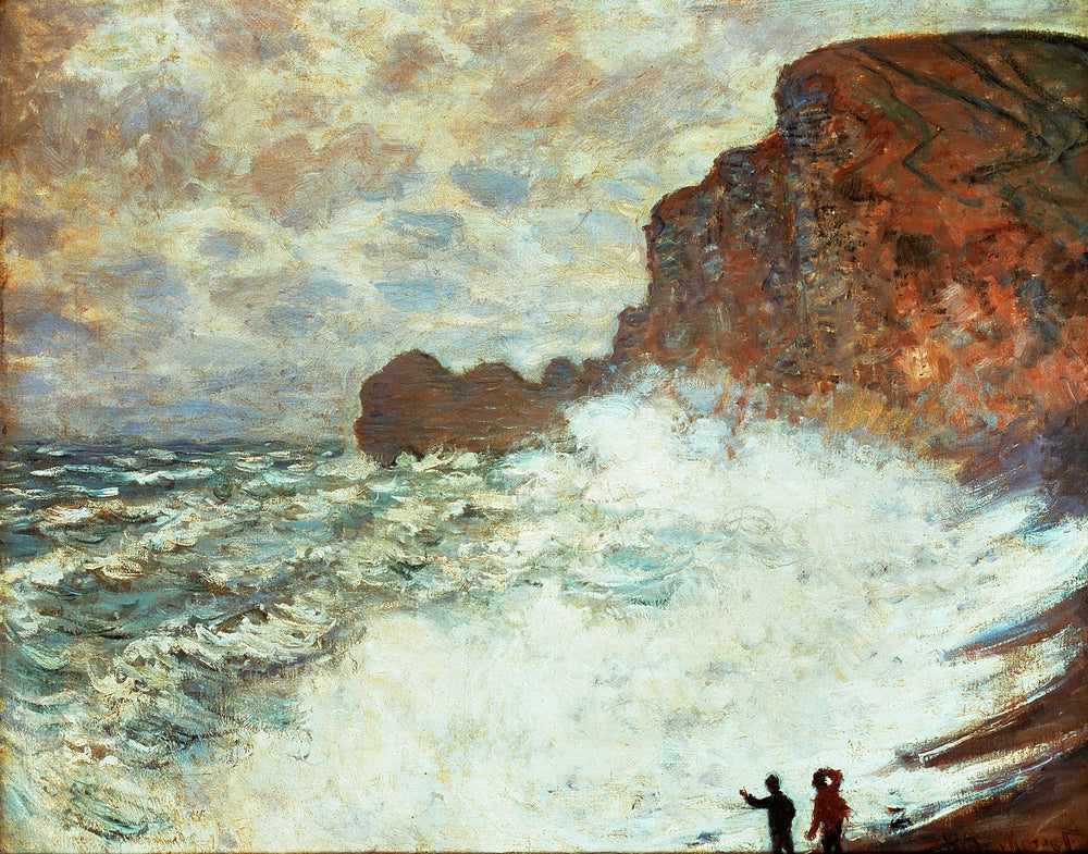 Stormy Seascape - by Claude Monet