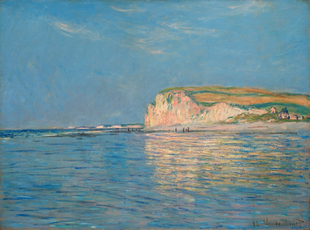 Low Tide at Pourville 02 - by Claude Monet