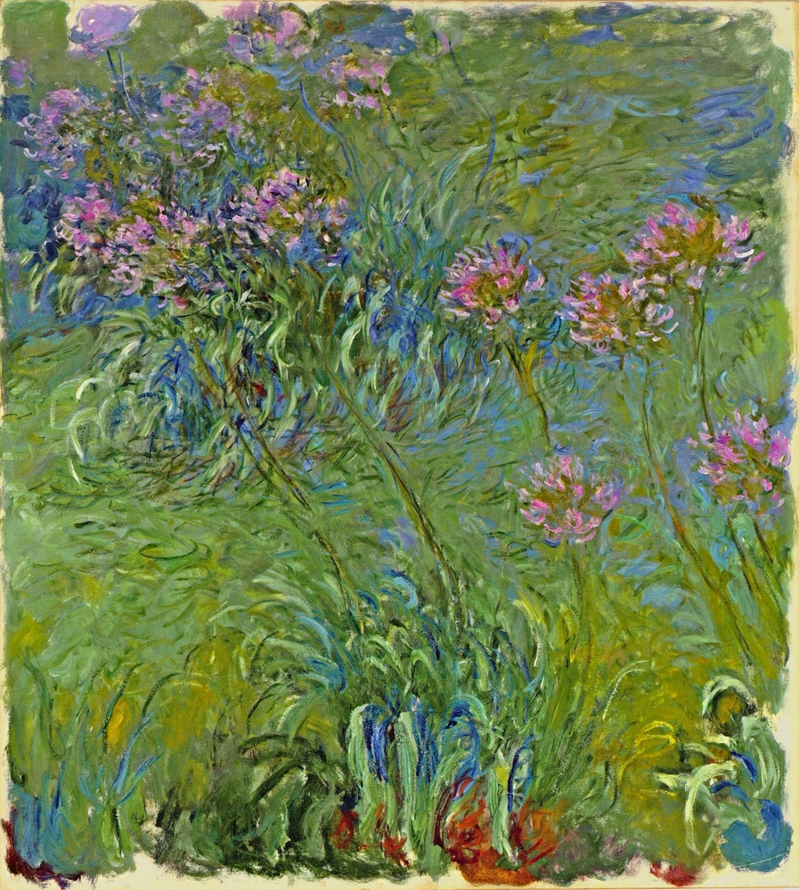 Agapanthus Flowers - by Claude Monet