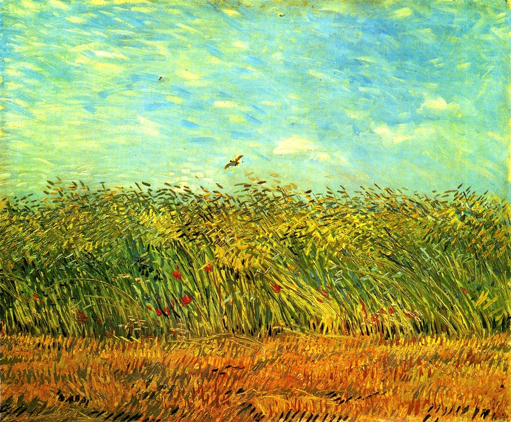 Wheat Field with a Lark - by Vincent van Gogh