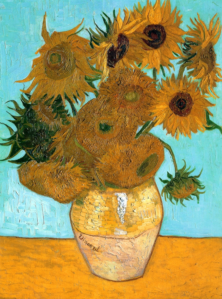 Still Life - Vase with Twelve Sunflowers - by Vincent van Gogh