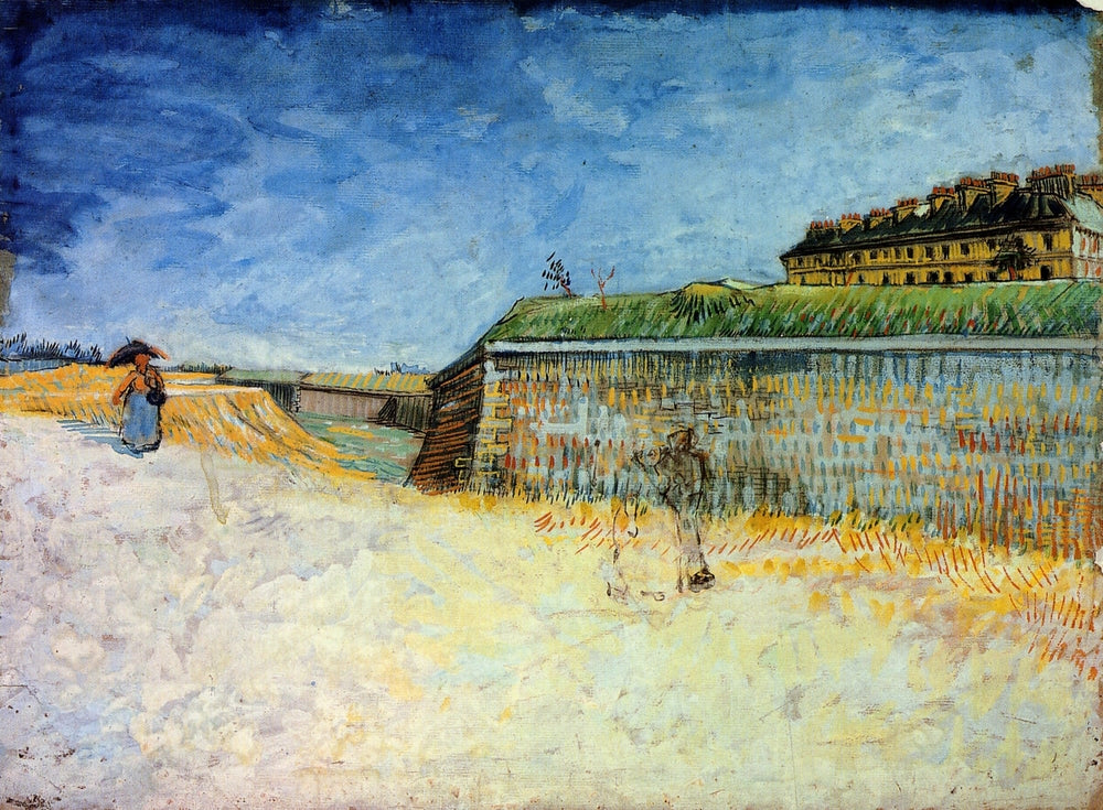 Fortifications of Paris with Houses - by Vincent van Gogh