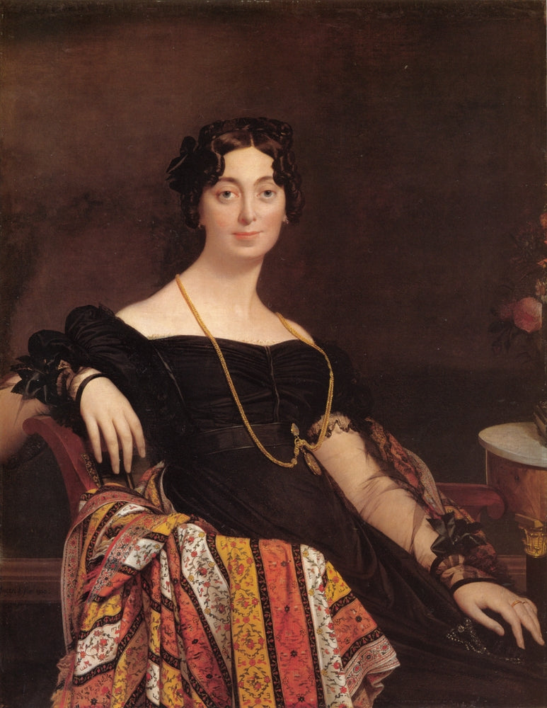 Portrait of Madame Leblanc - by Jean Auguste Dominique Ingres