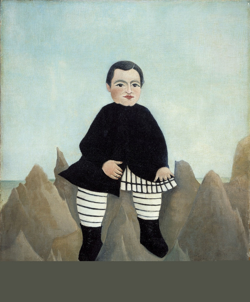 Boy on the Rocks - by Henri Rousseau