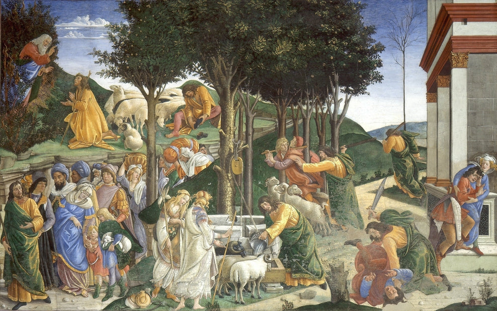 The Youth of Moses - by Sandro Botticelli