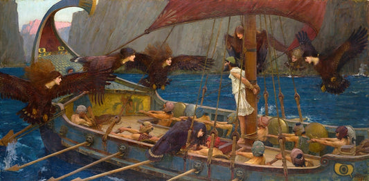 Ulysses and the Sirens - by John William Waterhouse