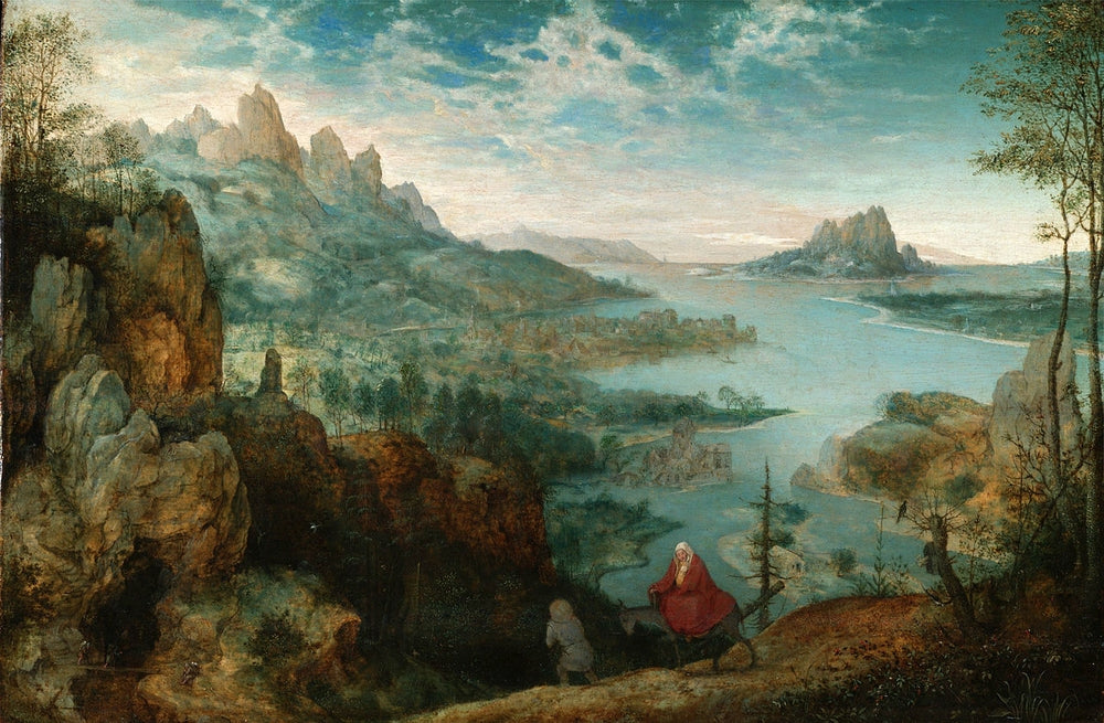 Landscape with the Flight into Egypt - by Pieter Bruegel the Elder