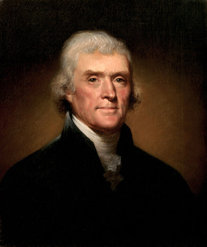 Portrait of Thomas Jefferson - by Rembrandt Peale