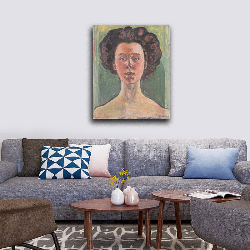 Portrait of Gertrud Mueller - by Ferdinand Hodler