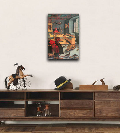 Albrecht of Brandenburg as St. Jerome in His Study - by Lucas Cranach the Elder