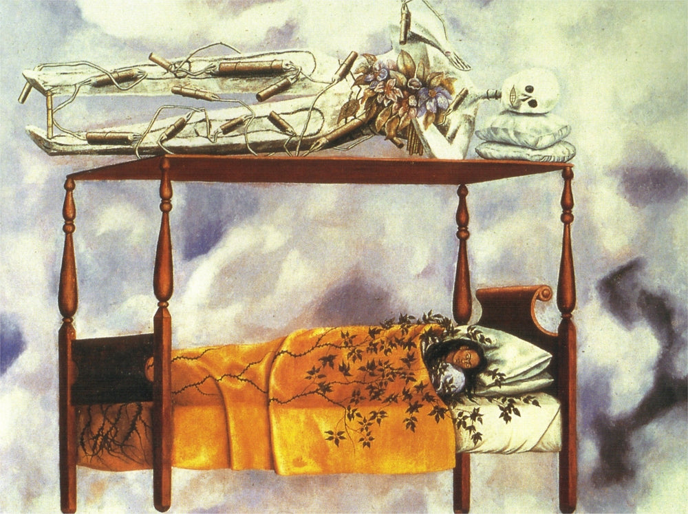 The Dream (The Bed) - by Frida Kahlo